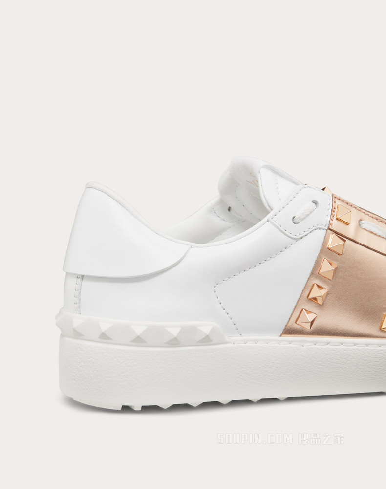 Rockstud Untitled 金属质感条纹小牛皮铆钉运动鞋