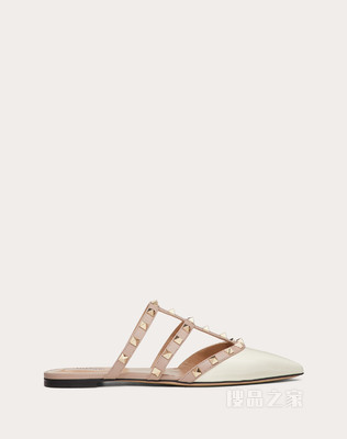 Rockstud 漆皮铆钉穆勒鞋（鞋跟高 0.5 厘米）