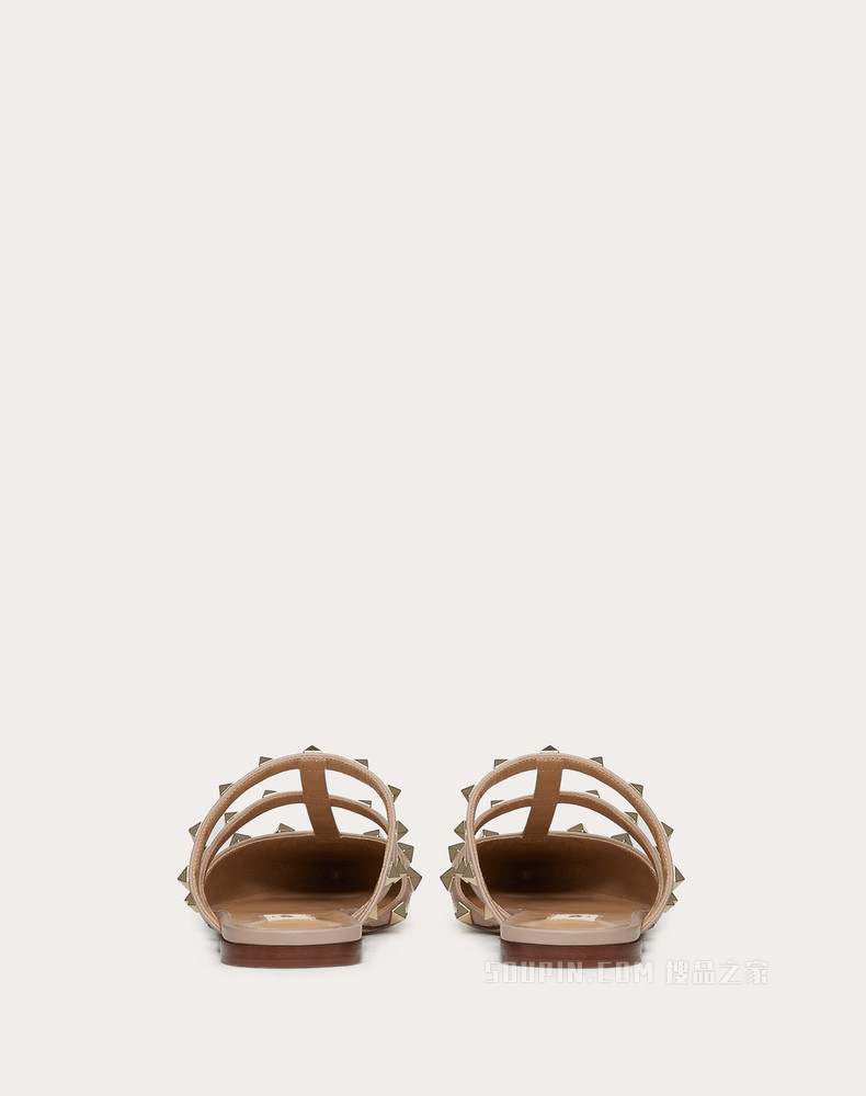 Rockstud 漆皮铆钉穆勒鞋（鞋跟高 0.5 厘米）