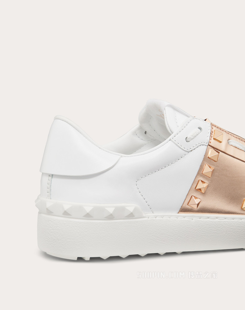 Rockstud Untitled 金属质感条纹小牛皮铆钉运动鞋