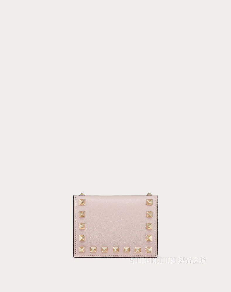 Rockstud 小号小牛皮钱包