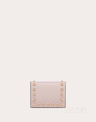 Rockstud 小号小牛皮钱包