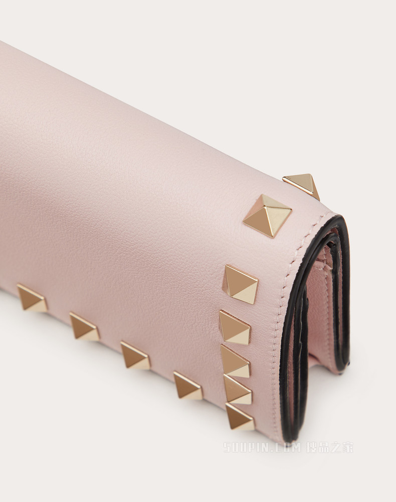 Rockstud 小号小牛皮钱包