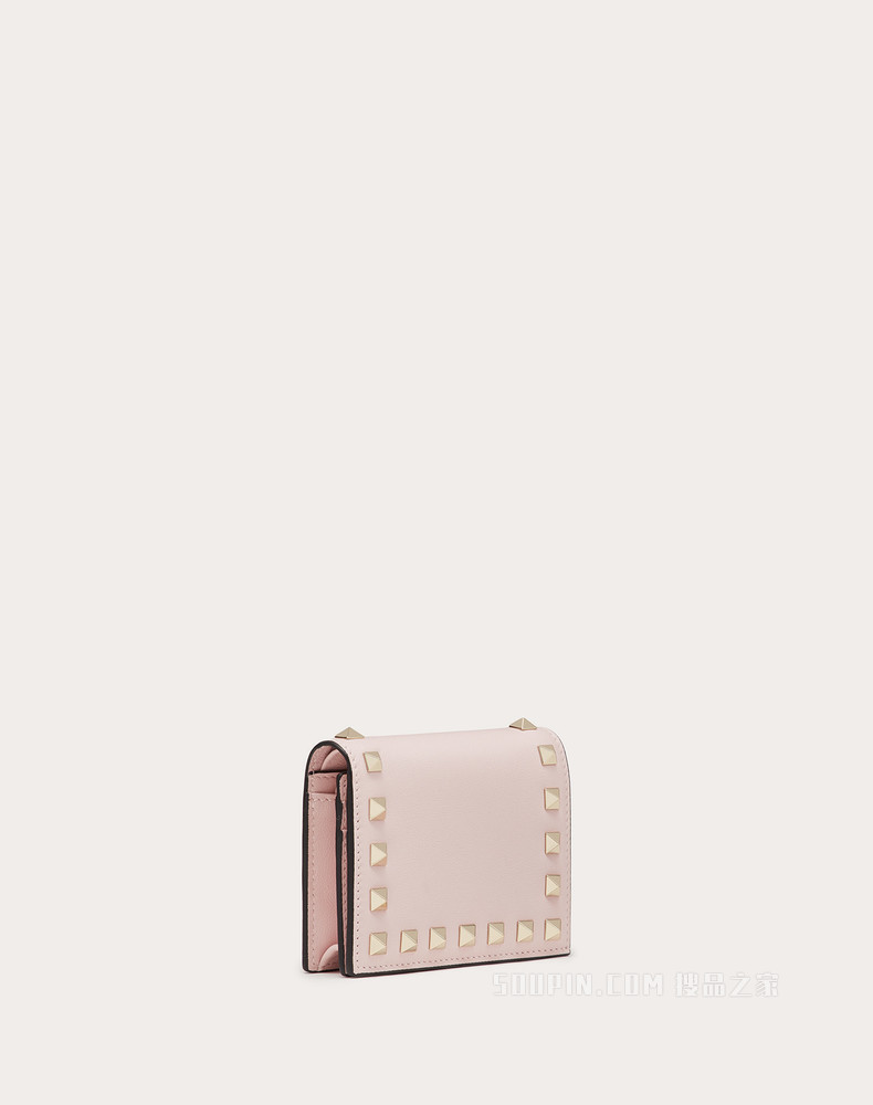 Rockstud 小号小牛皮钱包