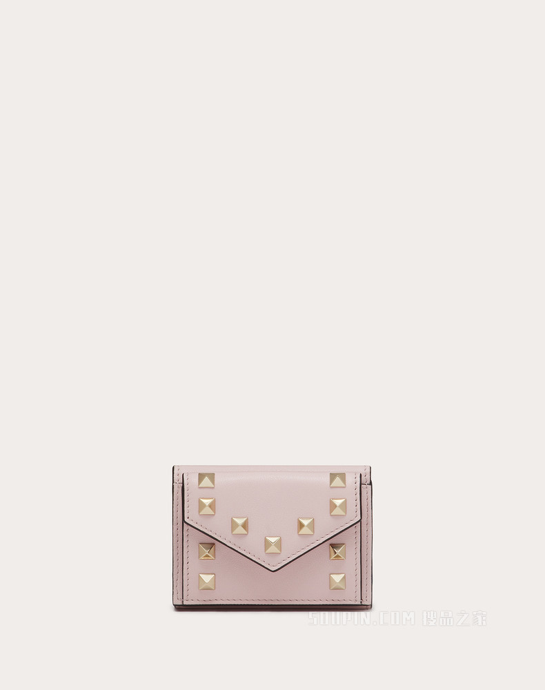 Rockstud 小号小牛皮钱包