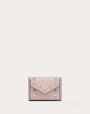 Rockstud 小号小牛皮钱包