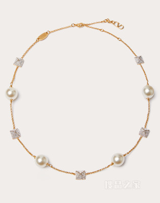 Rockstud 仿珍珠和施华洛世奇® 仿水晶项链
