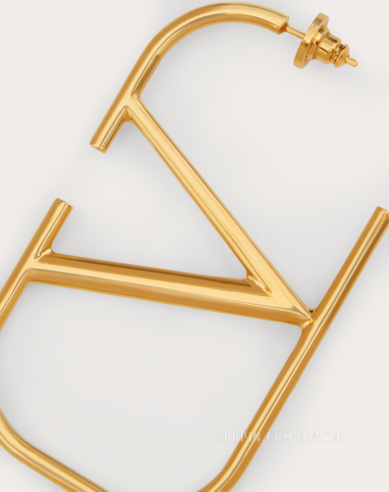 VLogo Signature 金属耳环