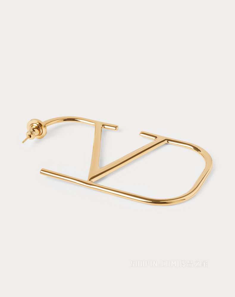 VLogo Signature 金属耳环