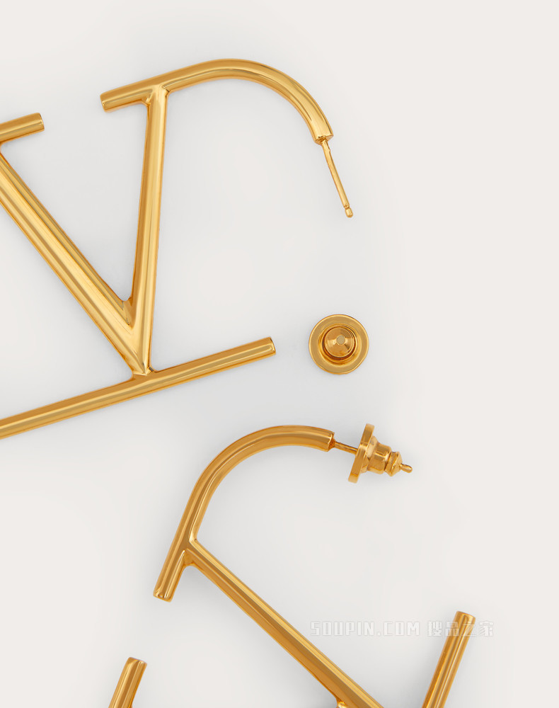 VLogo Signature 金属耳环