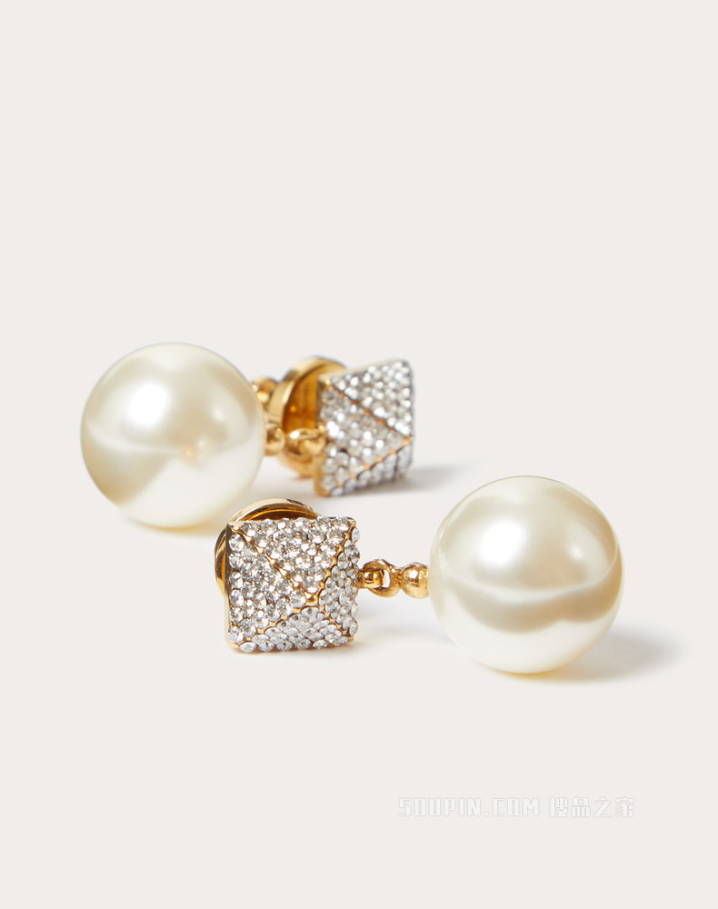 Rockstud 施华洛世奇® 仿水晶和仿珍珠耳环