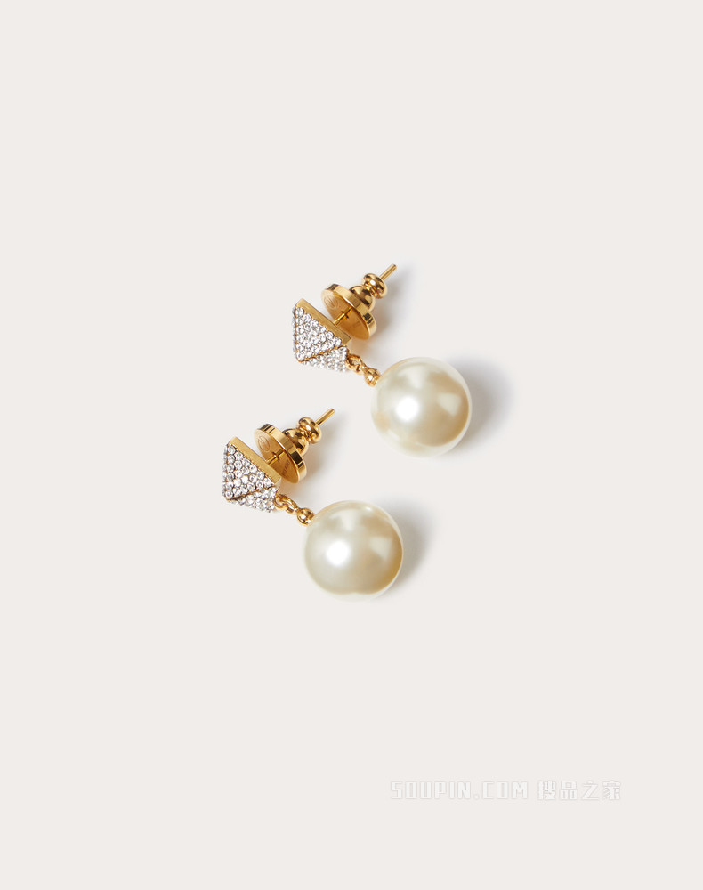 Rockstud 施华洛世奇® 仿水晶和仿珍珠耳环