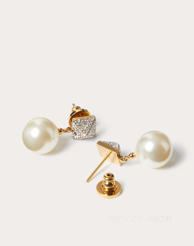 Rockstud 施华洛世奇® 仿水晶和仿珍珠耳环
