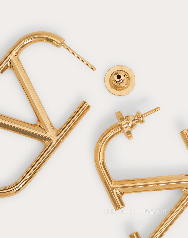 VLogo Signature 金属耳环