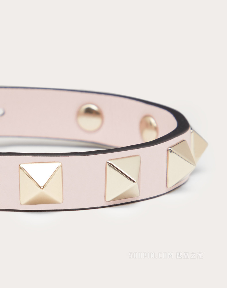Rockstud 小牛皮手环