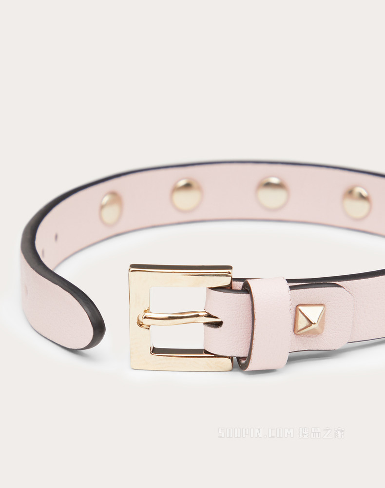 Rockstud 小牛皮手环