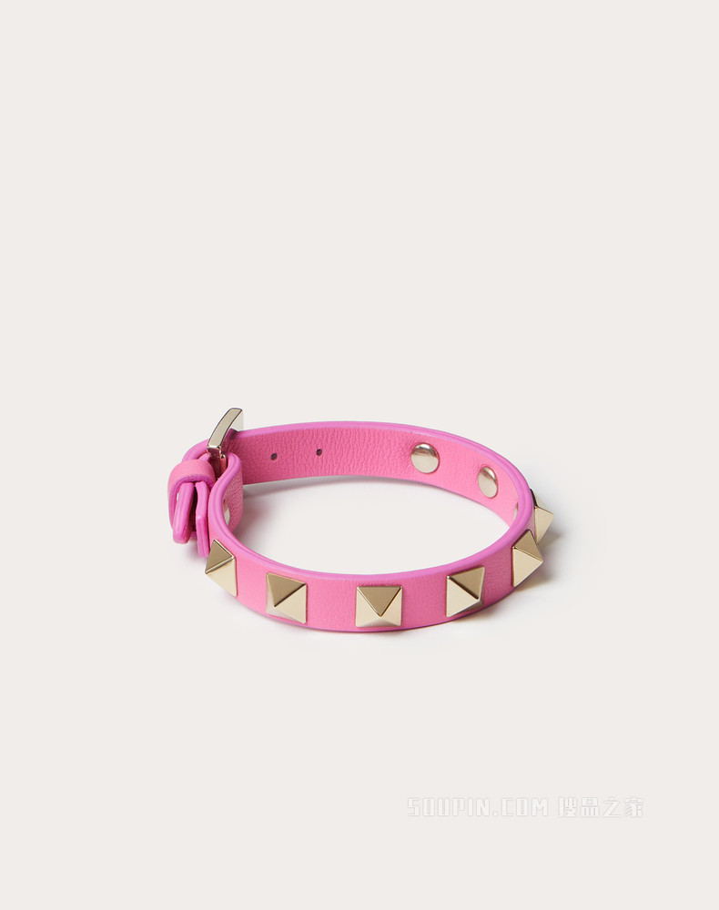 Rockstud 小牛皮手环