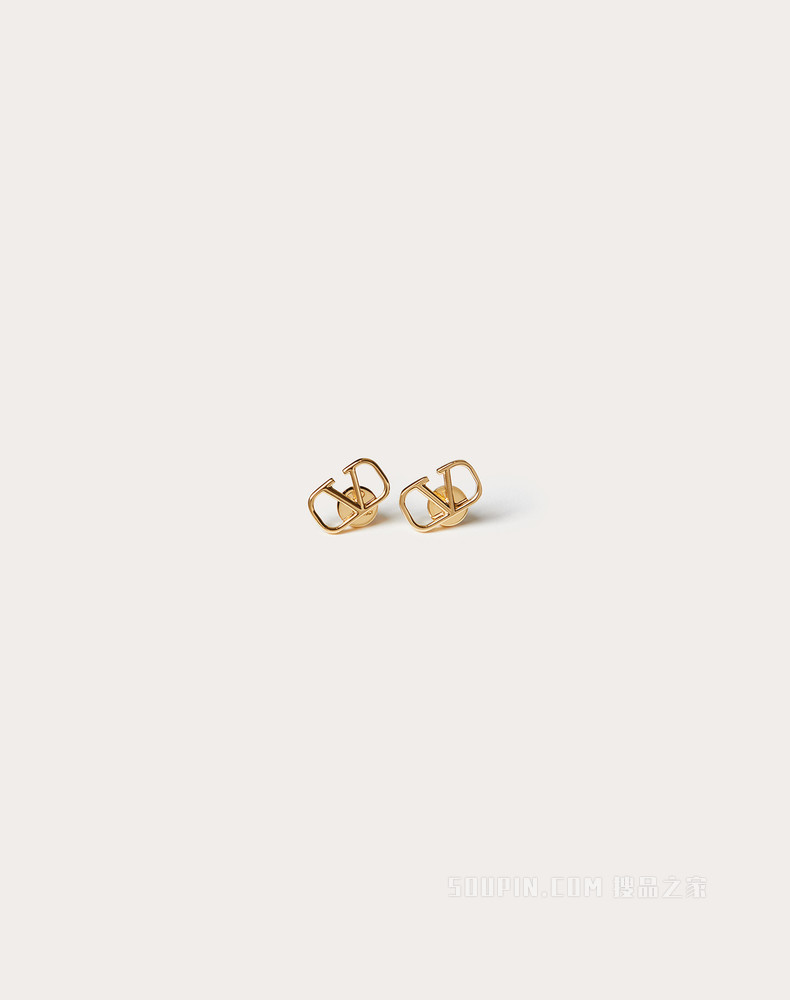 VLogo Signature 金属耳环