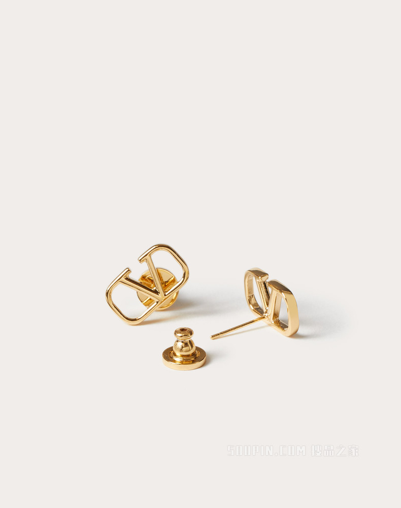 VLogo Signature 金属耳环