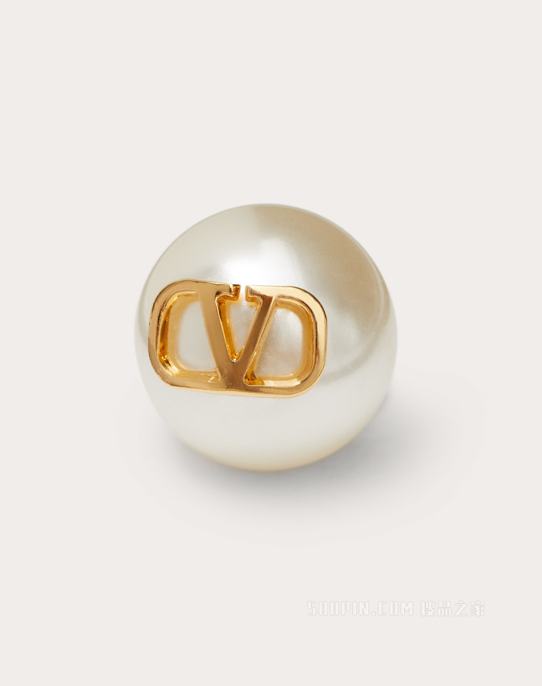 VLogo Signature 仿珍珠耳环