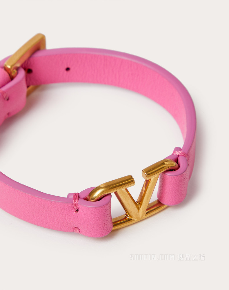 VLogo Signature 小牛皮手镯