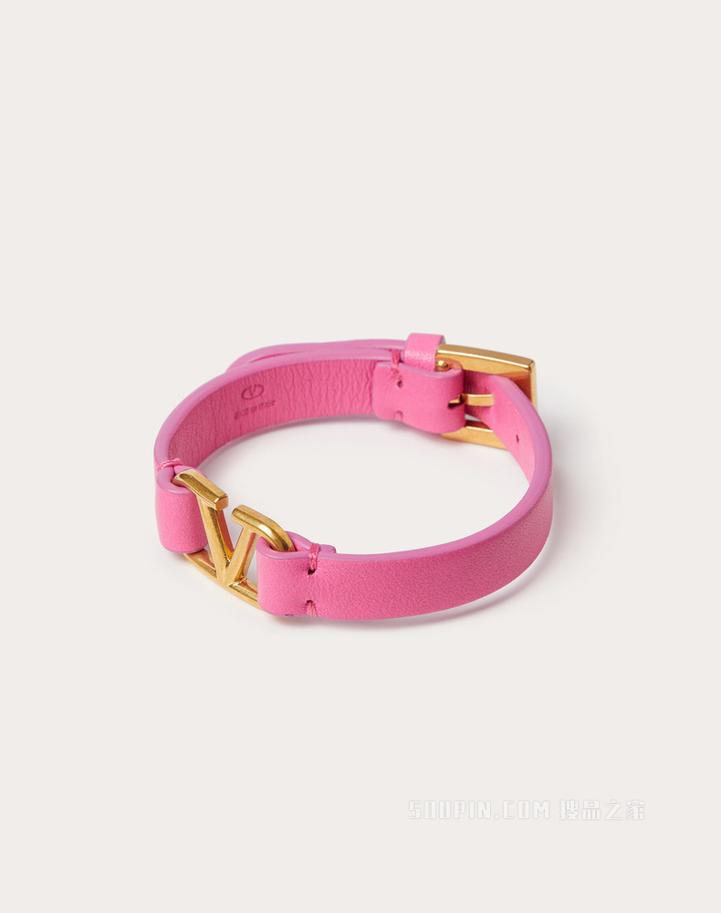 VLogo Signature 小牛皮手镯