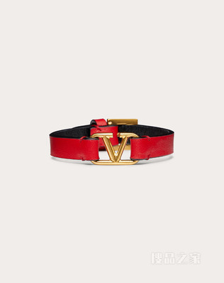 VLogo Signature 小牛皮手镯