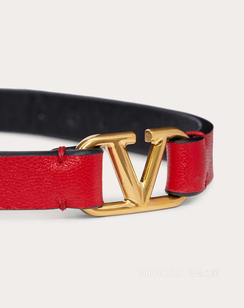 VLogo Signature 小牛皮手镯