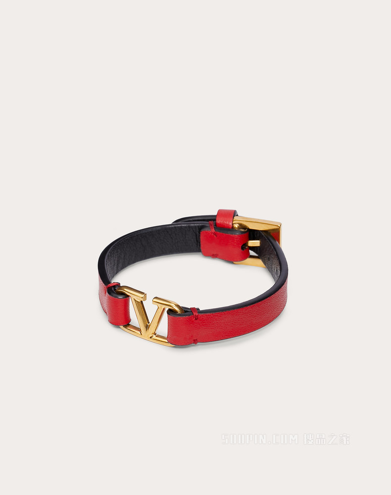 VLogo Signature 小牛皮手镯