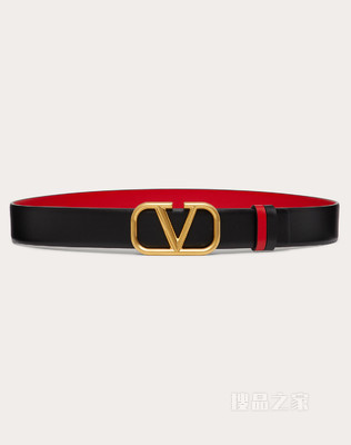 VLogo Signature 光面小牛皮双面腰带 （宽 3 厘米）