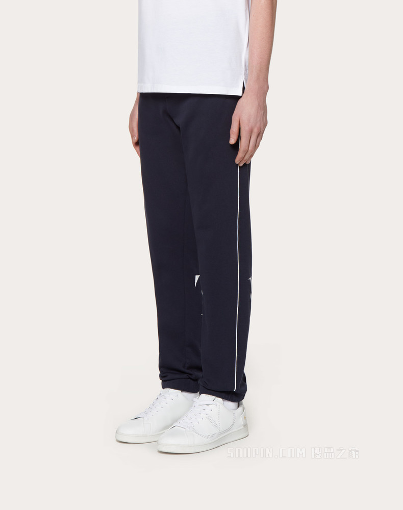 VLTN 印纹平纹针织长裤
