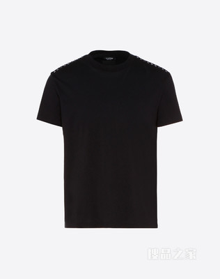 ROCKSTUD UNTITLED 棉质铆钉圆领 T 恤