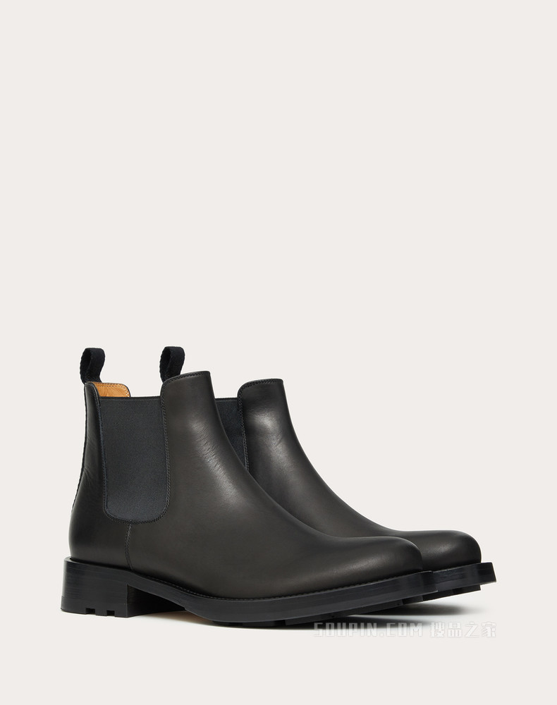 Roman Stud 小牛皮切尔西靴