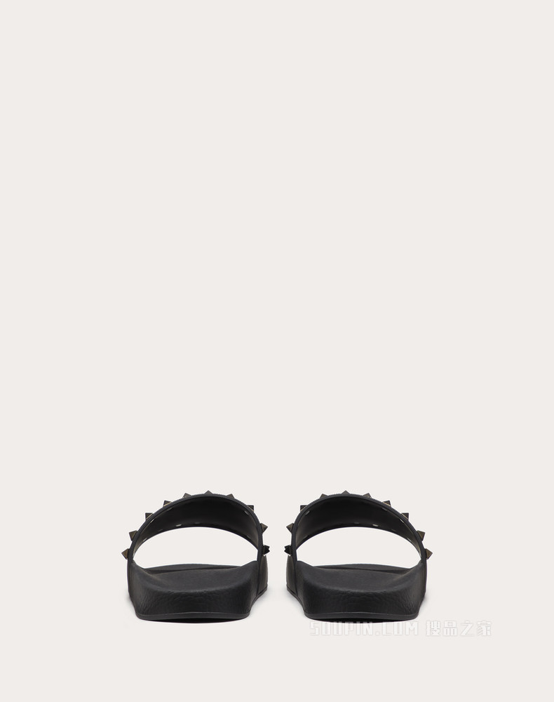 Rockstud 橡胶铆钉拖鞋式凉鞋