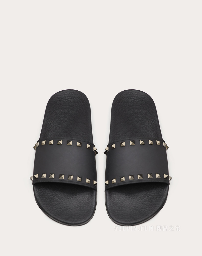 Rockstud 橡胶铆钉拖鞋式凉鞋