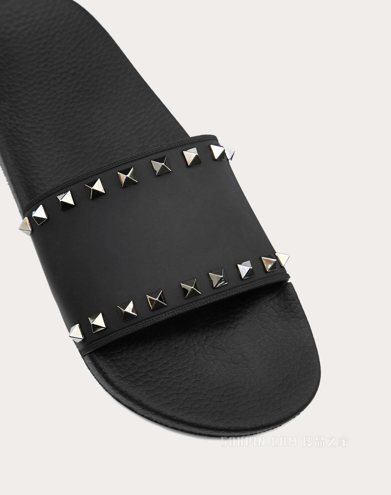Rockstud 橡胶铆钉拖鞋式凉鞋