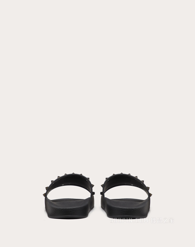 Rockstud 橡胶铆钉拖鞋式凉鞋