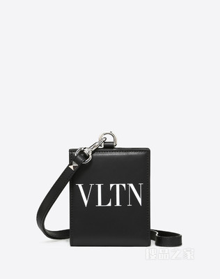 VLTN 挂颈式小牛皮钱包