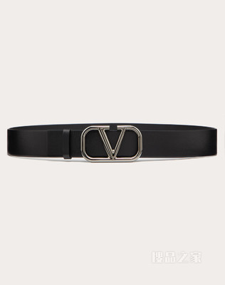 VLogo Signature 小牛皮腰带（宽 4 厘米）