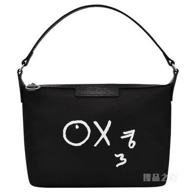 Longchamp x André 小袋 - 黑色