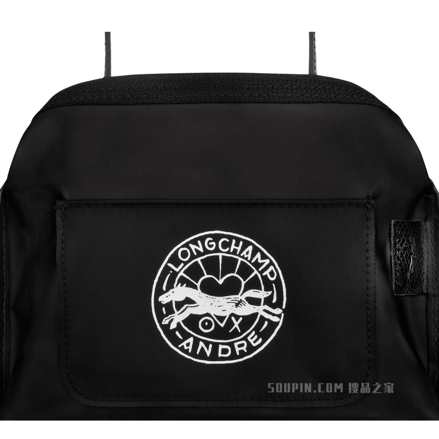 Longchamp x André 小袋 - 黑色