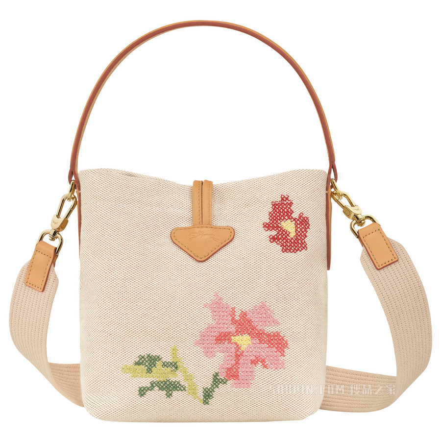 Roseau Essential Fleurs 水桶包小号 - 粉红色