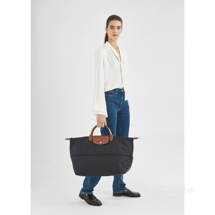 Le Pliage Original 可扩展旅行包 - 黑色