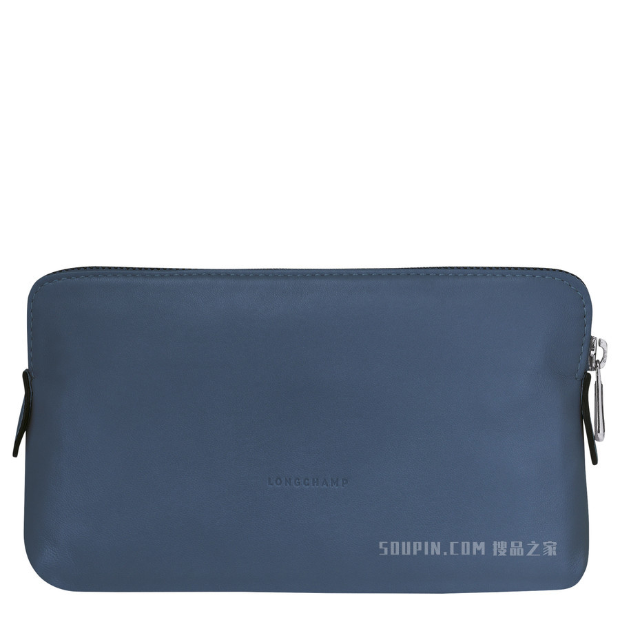 Le Pliage Cuir 小袋 - 蓝色