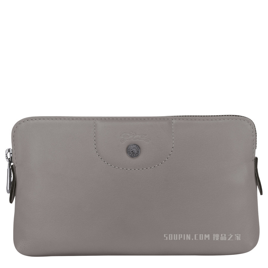 Le Pliage Cuir 小袋 - 灰色