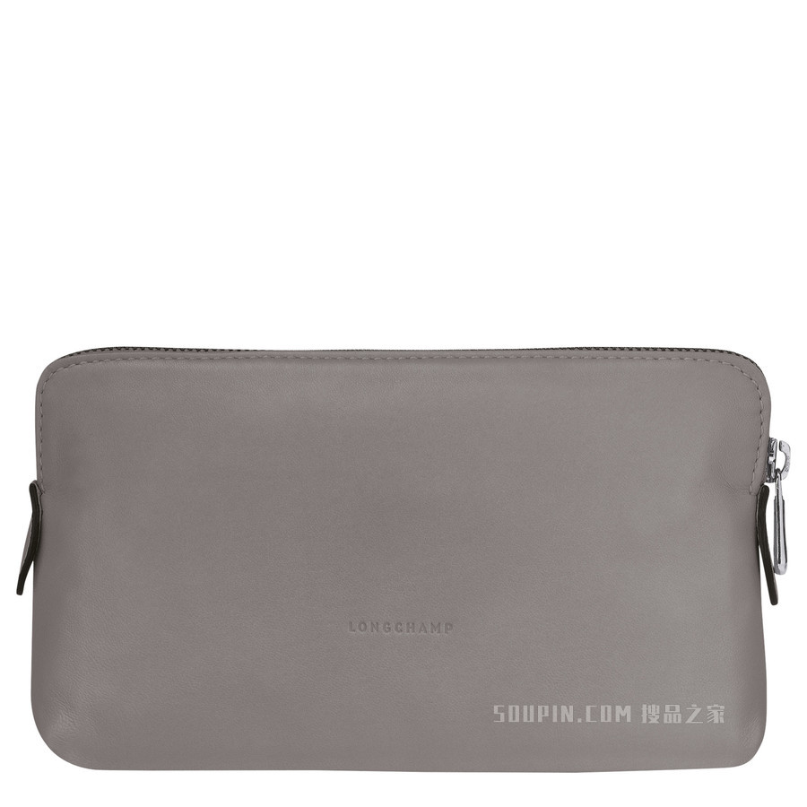 Le Pliage Cuir 小袋 - 灰色