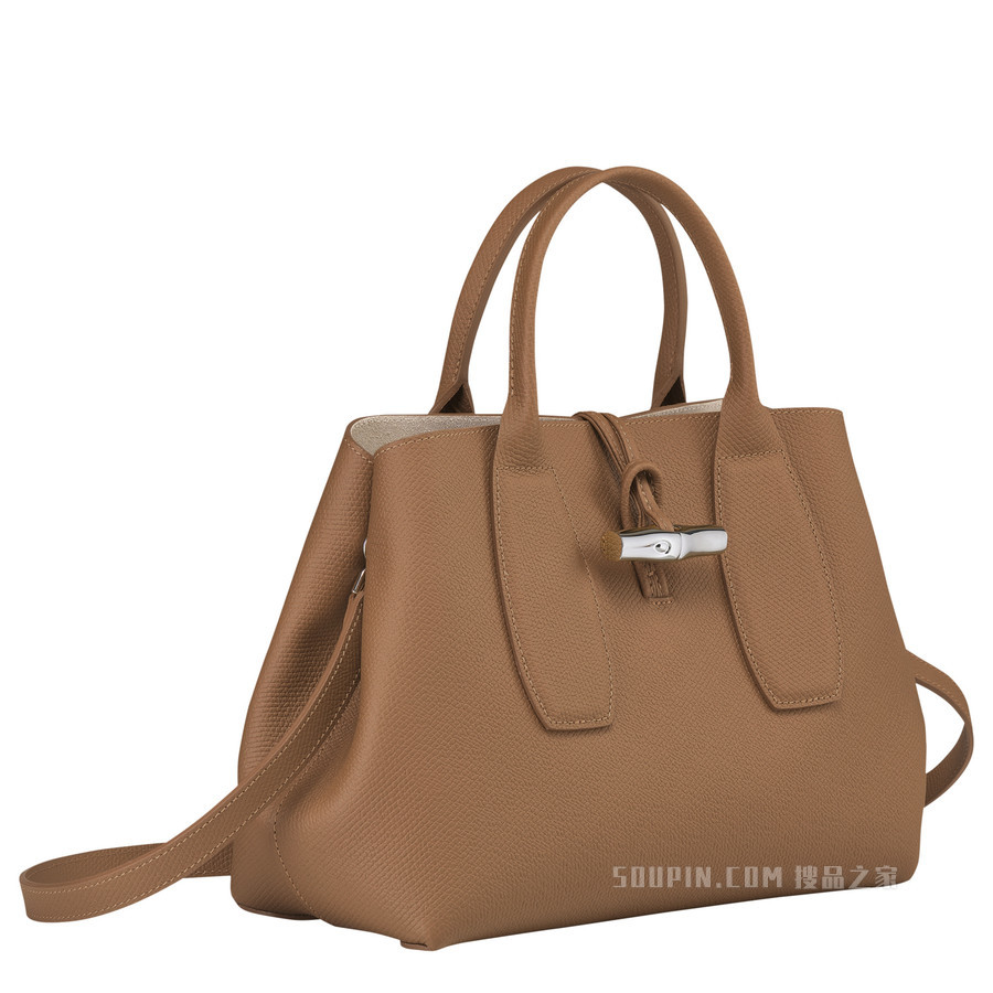 Roseau 手提包中号 - 米色