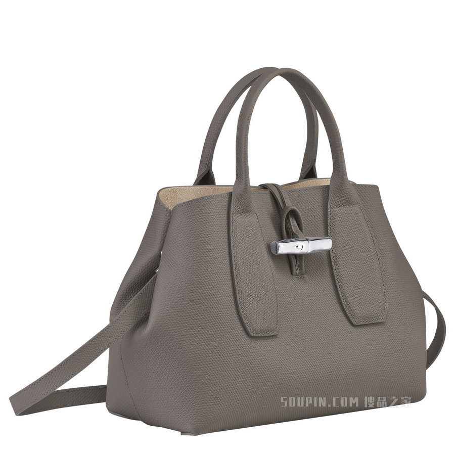 Roseau 手提包中号 - 灰色