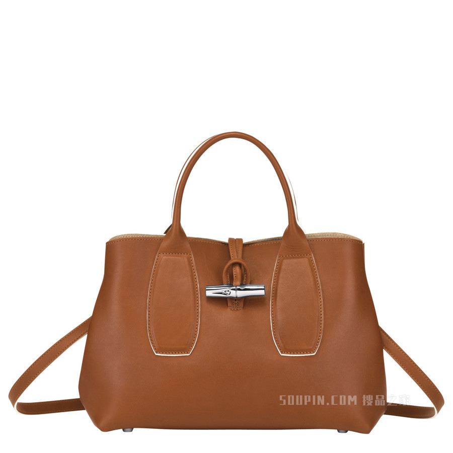 Roseau 手提包中号 - 棕色