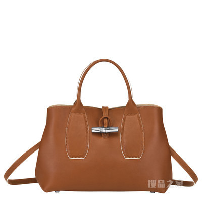 Roseau 手提包中号 - 棕色